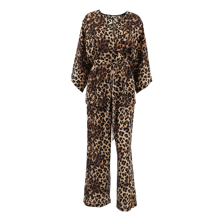 Leopard Print Lounge Set