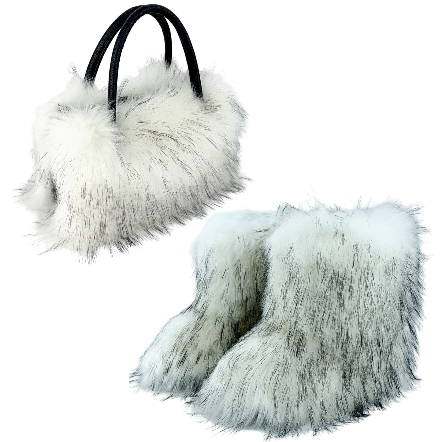 Fur Boot and Handbag