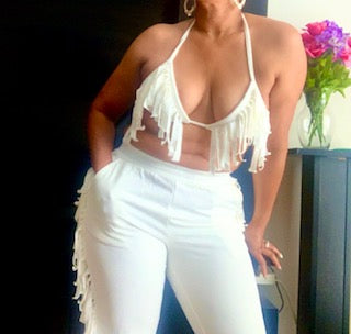 Shingle Bra Top Jogger set