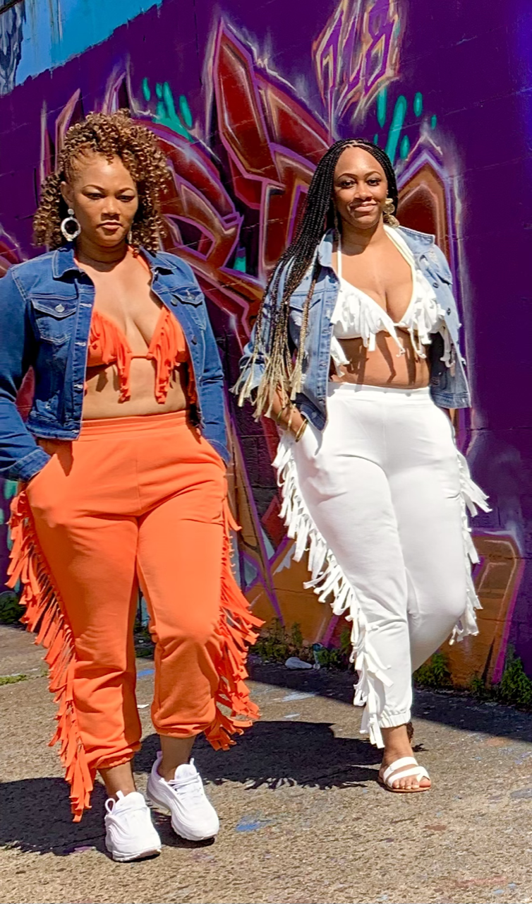 Shingle Bra Top Jogger set