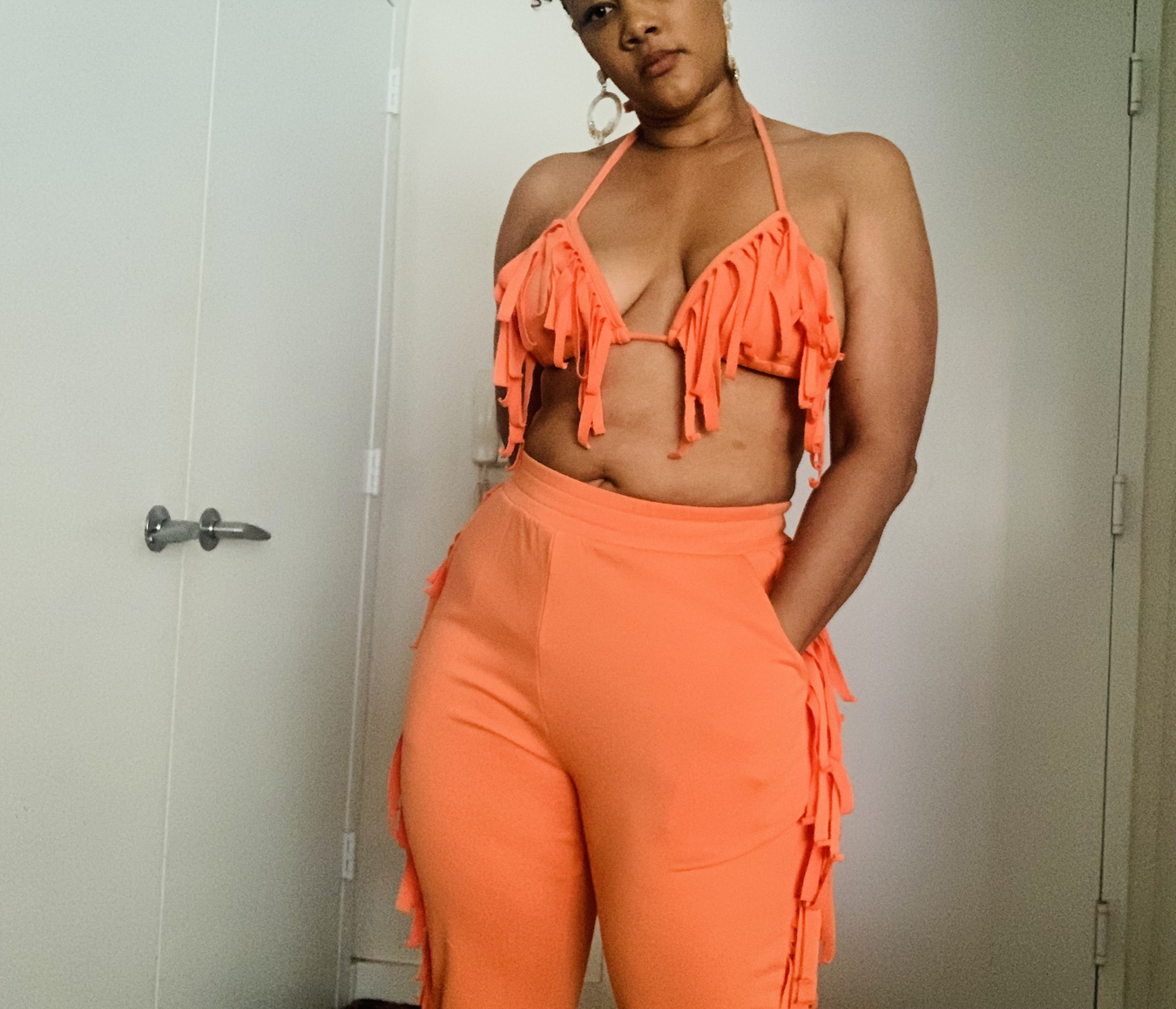 Shingle Bra Top Jogger set