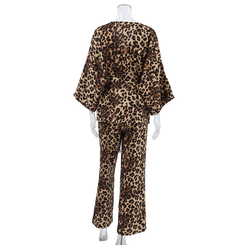 Leopard Print Lounge Set
