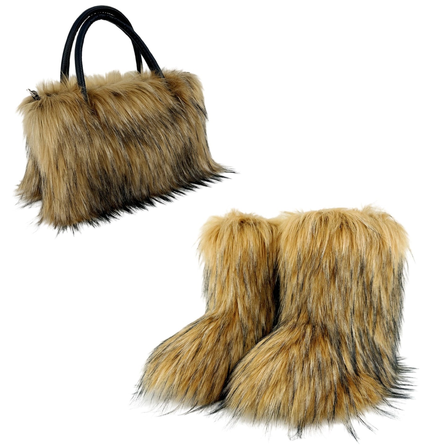 Fur Boot and Handbag
