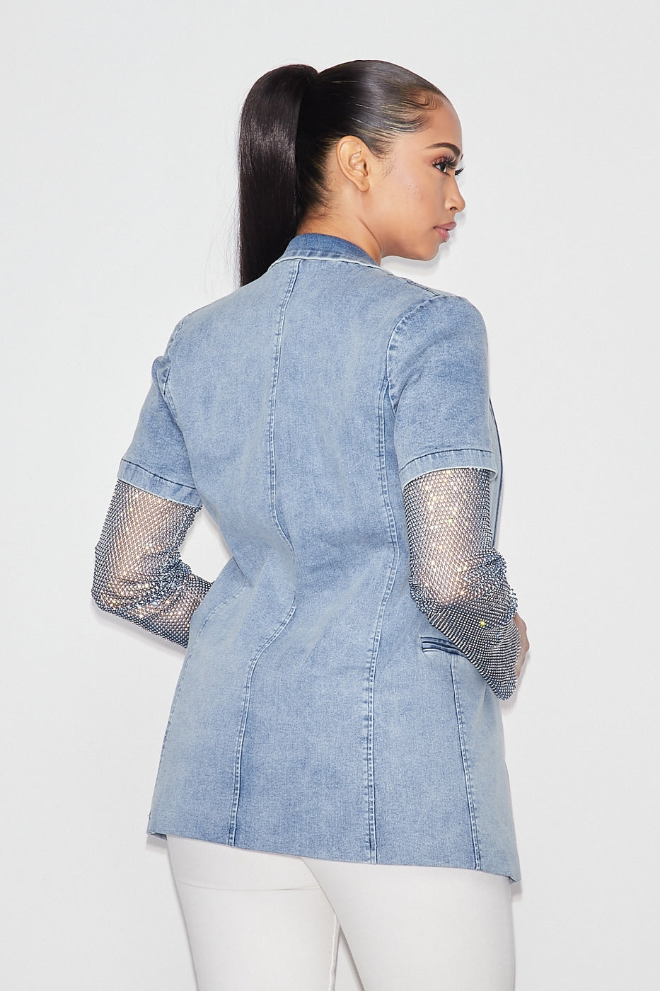 BLING IN THE DENIM BLAZER